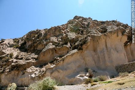 Erosión en la caliza y muro de piedras - Chile - Otros AMÉRICA del SUR. Foto No. 51409