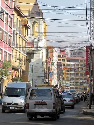 La calle Illampu de La Paz - Bolivia - Otros AMÉRICA del SUR. Foto No. 52086