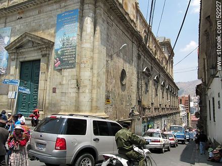 Calles Comercio y Socaboya en La Paz. Catedral Metropolitana Nuestra Señora de La Paz. - Bolivia - Otros AMÉRICA del SUR. Foto No. 52227