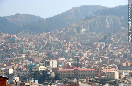 View of La Paz a foggy day. - Bolivia - Others in SOUTH AMERICA. Photo #52063