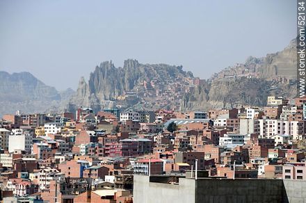 Vista de un sector de la ciudad de La Paz - Bolivia - Otros AMÉRICA del SUR. Foto No. 52134