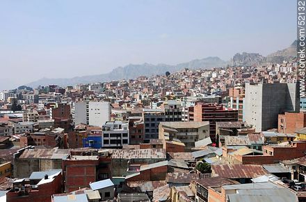 View of a section of the city of La Paz - Bolivia - Others in SOUTH AMERICA. Photo #52132