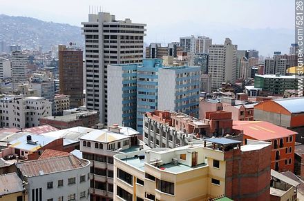 View of a section of the city of La Paz - Bolivia - Others in SOUTH AMERICA. Photo #52126