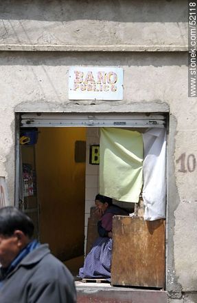 Public restroom in the city of La Paz - Bolivia - Others in SOUTH AMERICA. Photo #52118