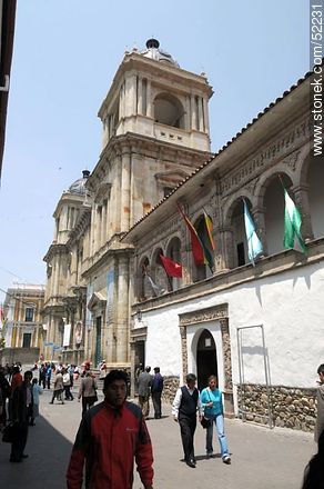 Calle Comercio. Museo Nacional de Arte. Catedral Metropolitana Nuestra Señora de La Paz. - Bolivia - Otros AMÉRICA del SUR. Foto No. 52231