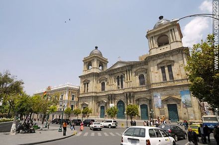 Calles Comercio y Socaboya en La Paz. Catedral Metropolitana Nuestra Señora de La Paz. - Bolivia - Otros AMÉRICA del SUR. Foto No. 52223