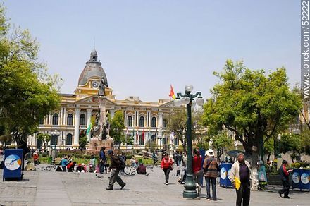 Plaza Murillo. Congreso Nacional de Bolivia, sede del Poder Legislativo. - Bolivia - Otros AMÉRICA del SUR. Foto No. 52222