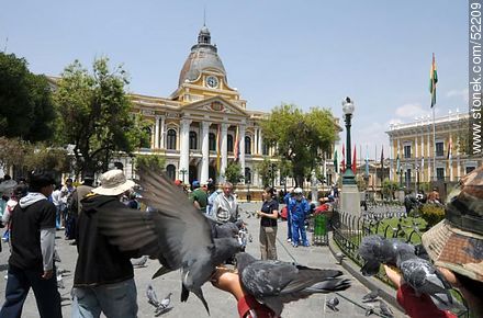 Plaza Murillo. Congreso Nacional de Bolivia, sede del Poder Legislativo.  Congreso de la República. - Bolivia - Otros AMÉRICA del SUR. Foto No. 52209