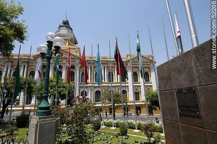 Plaza Murillo. Congreso Nacional de Bolivia, sede del Poder Legislativo. - Bolivia - Otros AMÉRICA del SUR. Foto No. 52205