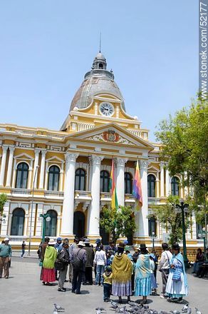 Plaza Murillo. Congreso Nacional de Bolivia, seat of the Legislature. - Bolivia - Others in SOUTH AMERICA. Photo #52177