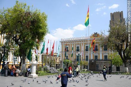 Plaza Murillo. Palacio del Gobierno Nacional (Palacio Quemado). - Bolivia - Otros AMÉRICA del SUR. Foto No. 52163
