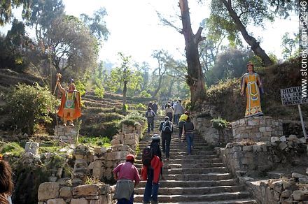 Saxamani stairs in Yumani - Bolivia - Others in SOUTH AMERICA. Photo #52446