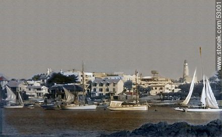 Old photo of the Port of Punta del Este - Punta del Este and its near resorts - URUGUAY. Photo #53001