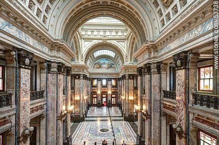 Salón de los Pasos Perdidos del Palacio Legislativo. - Departamento de Montevideo - URUGUAY. Foto No. 53738