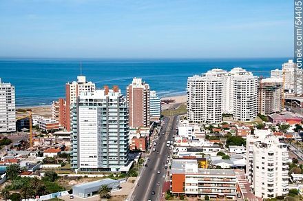 Avenida Francia with view to Brava beach - Punta del Este and its near resorts - URUGUAY. Photo #54405