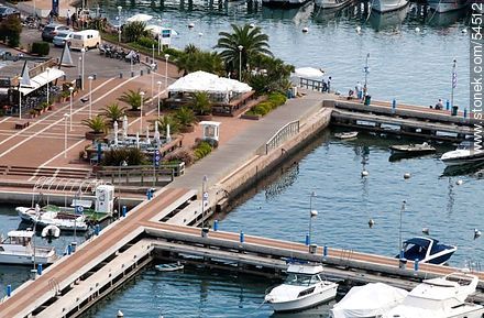 Restaurants at the Port of Punta del Este. Aerial view. - Punta del Este and its near resorts - URUGUAY. Photo #54512