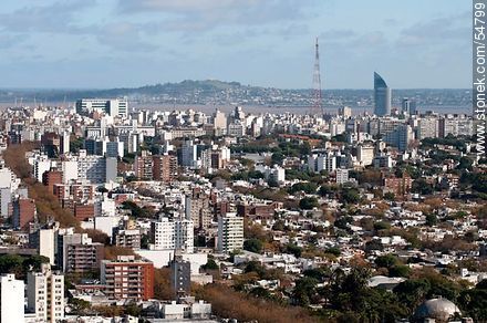 Cerro de Montevideo y Torre Antel - Departamento de Montevideo - URUGUAY. Foto No. 54799