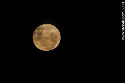 Luna llena en la noche - Departamento de Maldonado - URUGUAY. Foto No. 55141