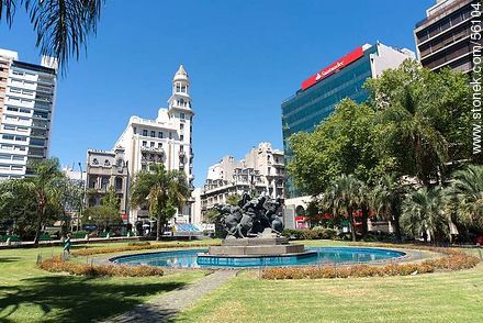 Plaza Fabini. - Departamento de Montevideo - URUGUAY. Foto No. 56104