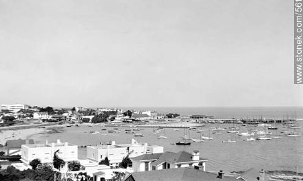 Vista del puerto desde el hotel Biarritz - Punta del Este y balnearios cercanos - URUGUAY. Foto No. 56153