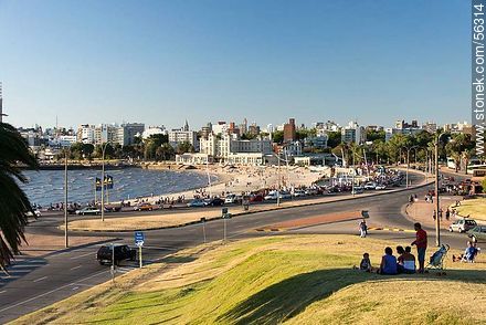 Rambla Wilson y Playa Ramírez - Departamento de Montevideo - URUGUAY. Foto No. 56314