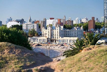 Playa Ramirez and Mercosur building from the quarries. - Department of Montevideo - URUGUAY. Photo #56312
