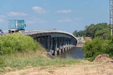 Bridge on Route 3 on the Rio Negro, the dam reservoir Paso del Palmar. Near the border with the department of Flores. - Department of Paysandú - URUGUAY. Photo #57296