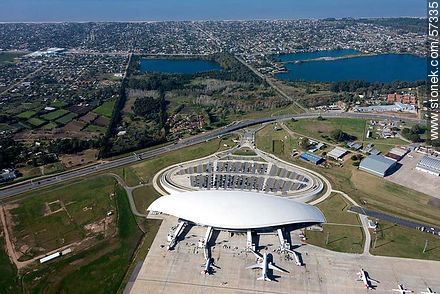 Aerial view. Lakes and Rio de la Plata - Department of Canelones - URUGUAY. Photo #57335