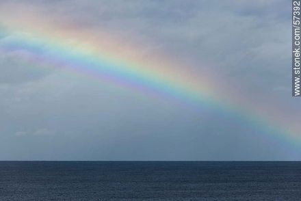 Rainbow at sea - Punta del Este and its near resorts - URUGUAY. Photo #57392