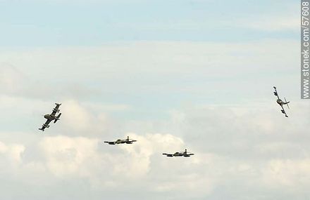 Formation of A-37 Dragonfly - Department of Montevideo - URUGUAY. Photo #57608