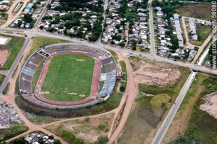 Aerial view of  the Stadium of Club Atlético Cerro - Department of Montevideo - URUGUAY. Photo #58080