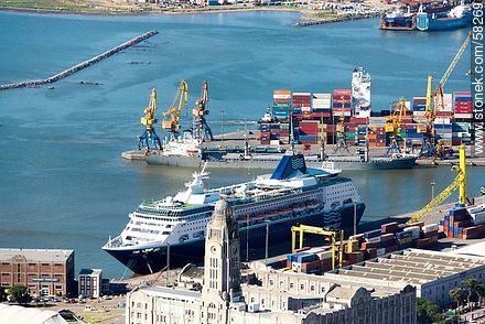 Cruise on the cargo terminal Montecon - Department of Montevideo - URUGUAY. Photo #58269