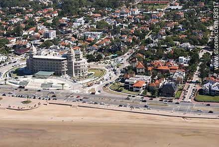 Aerial view of the Hotel Carrasco (2013) - Department of Montevideo - URUGUAY. Photo #58317