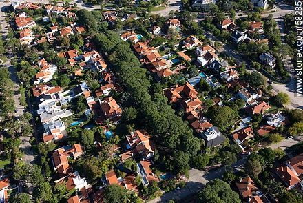 Aerial view of the neighborhood Carrasco - Department of Montevideo - URUGUAY. Photo #58285
