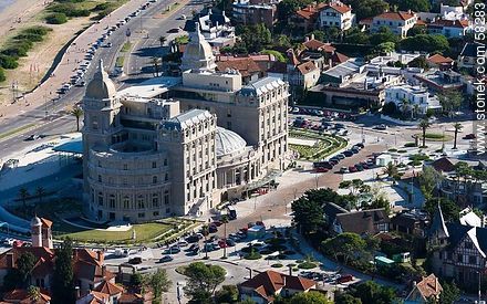 Aerial view of the Hotel Carrasco (2013) - Department of Montevideo - URUGUAY. Photo #58283