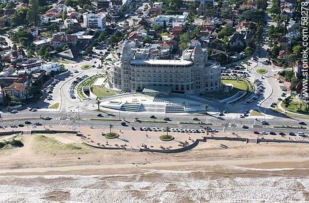 Aerial view of the Hotel Carrasco (2013) - Department of Montevideo - URUGUAY. Photo #58278