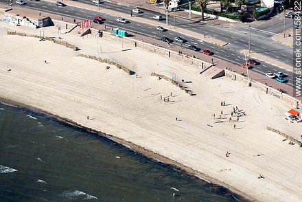 Aerial view of Playa Ramirez - Department of Montevideo - URUGUAY. Photo #58422