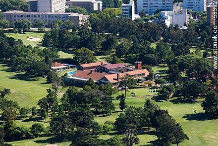 Aerial view of the Golf Club in Punta Carretas - Department of Montevideo - URUGUAY. Photo #58392