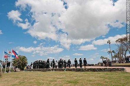 Día de la Armada en su plaza de Punta Gorda. - Departamento de Montevideo - URUGUAY. Foto No. 58602