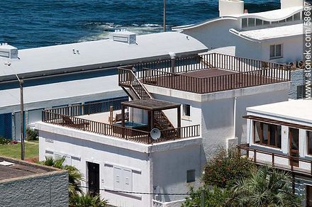 From the lighthouse of Punta del Este.  Roofs and terraces - Punta del Este and its near resorts - URUGUAY. Photo #58697