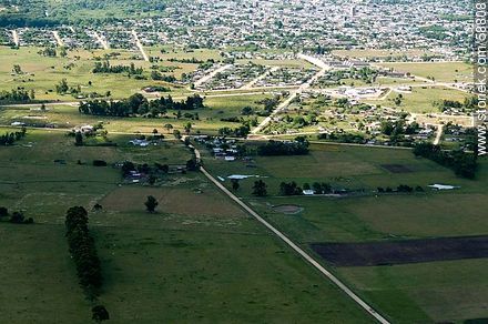 Aerial view of the vicinity of the city of Rocha - Department of Rocha - URUGUAY. Photo #58808