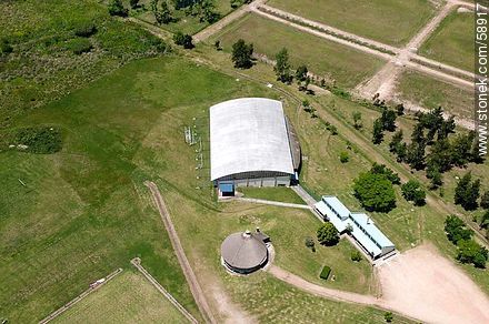 Vista aérea del campo deportivo del Liceo Francés - Departamento de Canelones - URUGUAY. Foto No. 58917