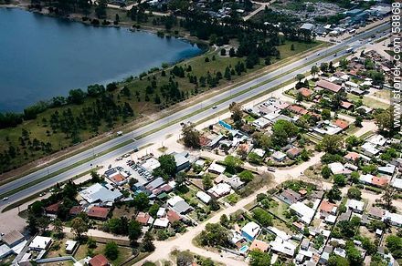 Aerial view of Avenida Giannattasio - Department of Canelones - URUGUAY. Photo #58868