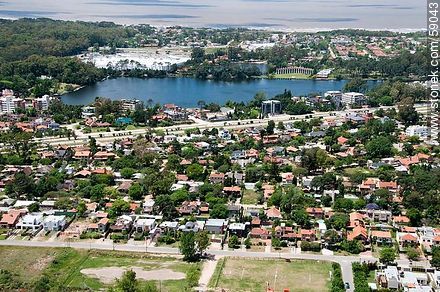 Vista aérea del Parque Miramar - Departamento de Montevideo - URUGUAY. Foto No. 59043