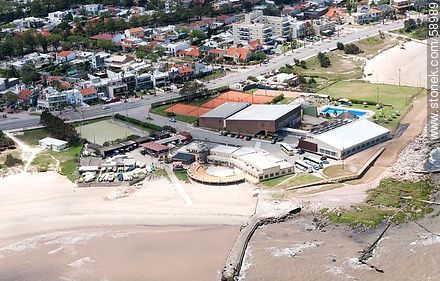 Vista aérea del Club Náutico de Punta Gorda. Playa Verde - Departamento de Montevideo - URUGUAY. Foto No. 58989