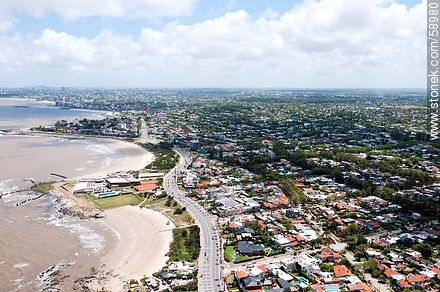 Aerial view of the promenade Republic of Mexico. - Department of Montevideo - URUGUAY. Photo #58980