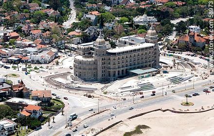 Aerial View of Hotel Carrasco in 2012 - Department of Montevideo - URUGUAY. Photo #58973
