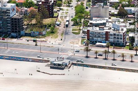 Aerial view of the Rambla Rep. of Chile and 18 de Diciembre St. - Department of Montevideo - URUGUAY. Photo #59266