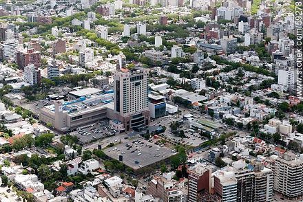 Aerial view of Hotel Sheraton and Punta Carretas Shopping - Department of Montevideo - URUGUAY. Photo #59278