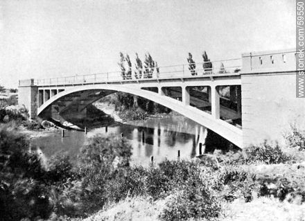 Bridge over the Arroyo Canelón Chico. 1909. -  - URUGUAY. Photo #59550